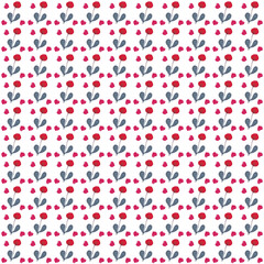 Seamless watercolor pattern of hearts and spot on a white background. Use for Valentine's Day invitations, greetings, weddings.
