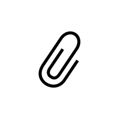 Attachment icon Clip vector isolated on background. Trendy document symbol. Pixel perfect. illustration EPS 10. - Vector