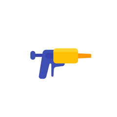 silicone caulk gun icon, flat