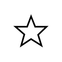 Star vector icon, favorite symbol. Simple, flat design for web or mobile app