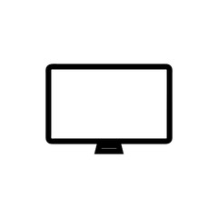 Screen vector icon, display symbol. Simple, flat design for web or mobile app