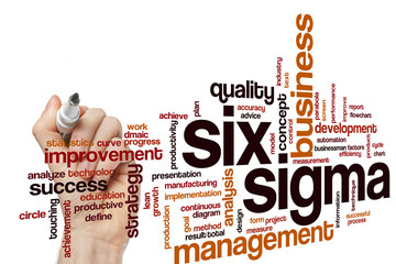 Six sigma word cloud