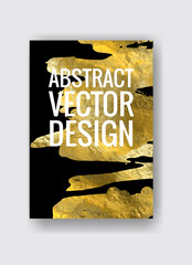 Vector Black and Gold Design Template illustration.