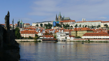 Naklejka na ściany i meble Prag: Panorama