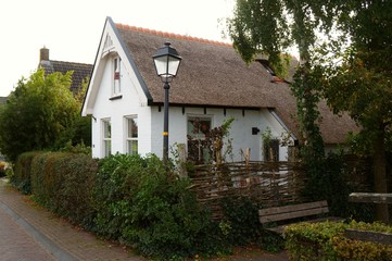 Nice white rural house with a small garden