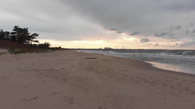 Plaża Gdańsk morze Bałtyckie