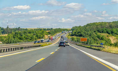 Fototapeta premium highway scenery in Germany