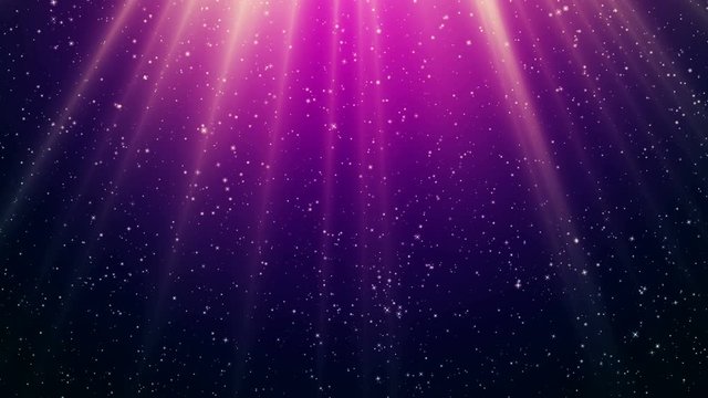 Christmas magic light with flying star particles video animation background seamless loop