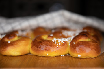 Swedish lussebullar 