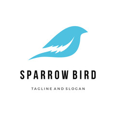 Obraz premium Sparrow bird Logo Design Inspiration custom logo design vector