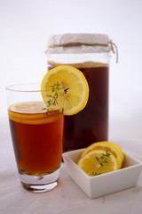Kombucha second Fermented fruit tea, Probiotic food