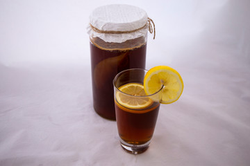 Kombucha second Fermented fruit tea, Probiotic food