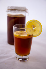 Kombucha second Fermented fruit tea, Probiotic food