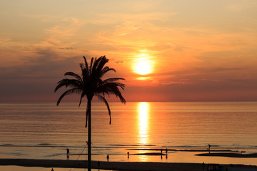 Obraz na płótnie Canvas Sonnenuntergang am Meer