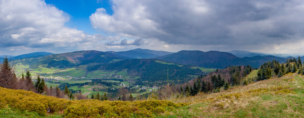 Fototapeta na wymiar Gorce - Panorama
