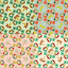 Seamless floral vector pattern