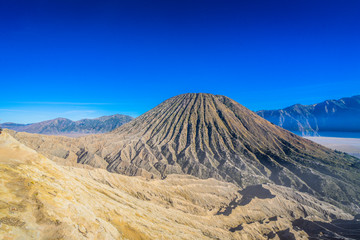 Mount Bromo with Blue Sky, Indonesia