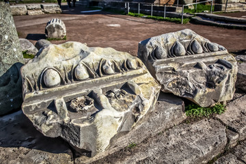 Great Rome. Ancient ruins of Forum Imperiale.