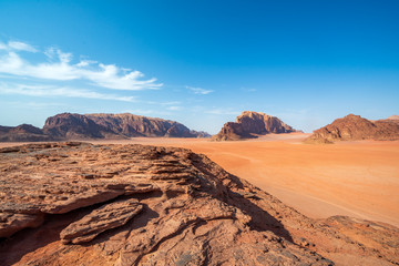 Fototapeta na wymiar desert wadi rum jordan