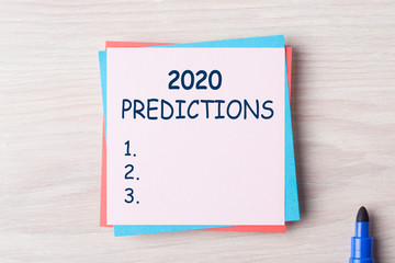 2020 Predictions Concept