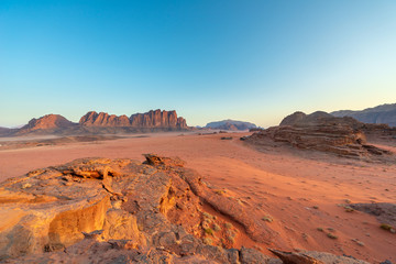 sunrise at the desert