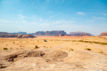 desert in wadi rum jordan