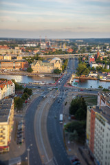 Obraz premium Szczecin cityscape on a sunny day, Poland, Europe.