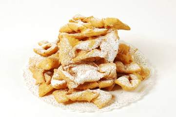 Chiacchiere, typical italian carnival sweet