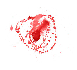 Colorful abstract watercolor texture with splashes and spatters. Modern creative watercolor background for trendy design.