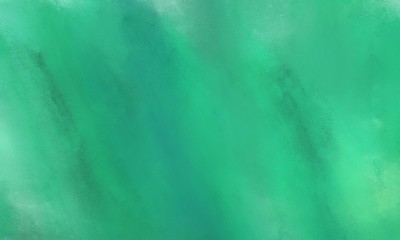 medium sea green, medium aqua marine and aqua marine color painted background. broadly painted backdrop can be used as texture, background element or wallpaper