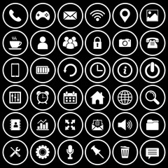 web icon set vector design symbol