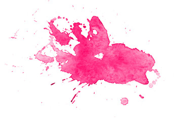 Colorful abstract watercolor texture with splashes and spatters. Modern creative watercolor background for trendy design.