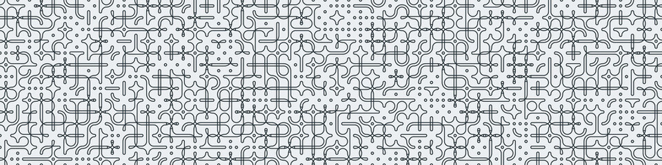 Truchet Random Pattern Generative Tile Art background illustration