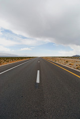 Highway 191 in Death Valley between California and Nevada, USA