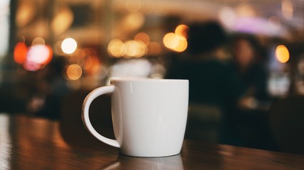 cup of coffee on table