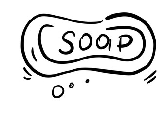 Soap icon isolated on white background