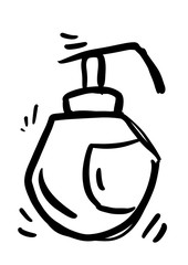 Soap icon isolated on white background