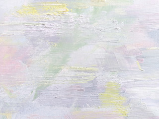 Light pale delicate surface. Oil paintinted abstract gentle brush strokes background. Contemporary painting art.