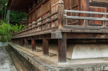 Old wooden temple in Japan