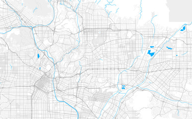 Fototapeta na wymiar Rich detailed vector map of Alhambra, California, USA