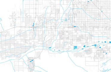 Rich detailed vector map of Avondale, Arizona, USA