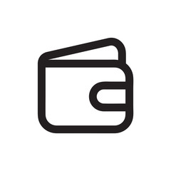 Wallet vector icon, payment symbol. Simple, flat design for web or mobile app