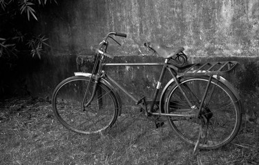 The old-school bicycle in Tainan,Taiwan.