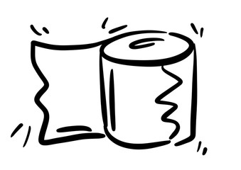 toilet roll icon. Simple glyph, flat vector of Hotel Service icons for UI and UX, website or mobile application