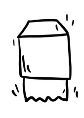 toilet roll icon. Simple glyph, flat vector of Hotel Service icons for UI and UX, website or mobile application