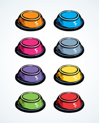 Button. Vector drawing
