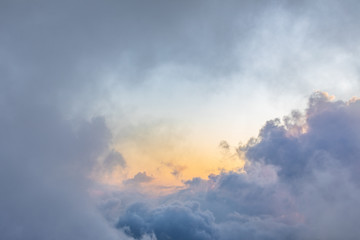 incredible pink clouds. Beautiful colors sunset clouds sky background