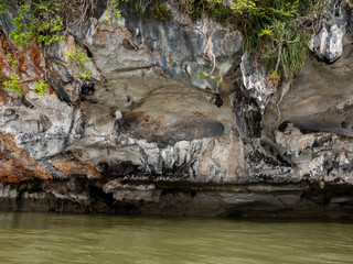 Island andaman sea in Phangnga Thailand : March 2019