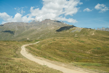 mountains view in Svaneti in Georgia