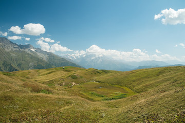 mountains view in Svaneti in Georgia